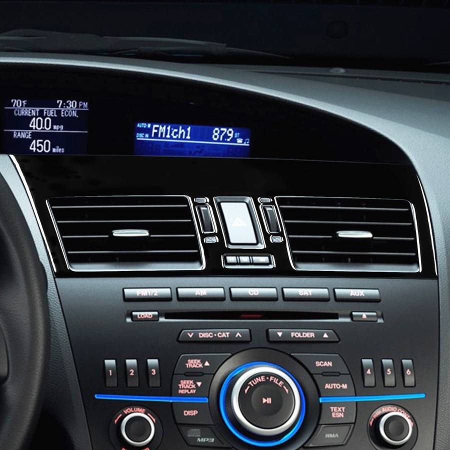 For Mazda 3 Axela 2010-2013 2 in 1 Car Central Vent Set A Decorative Sticker, Left Drive