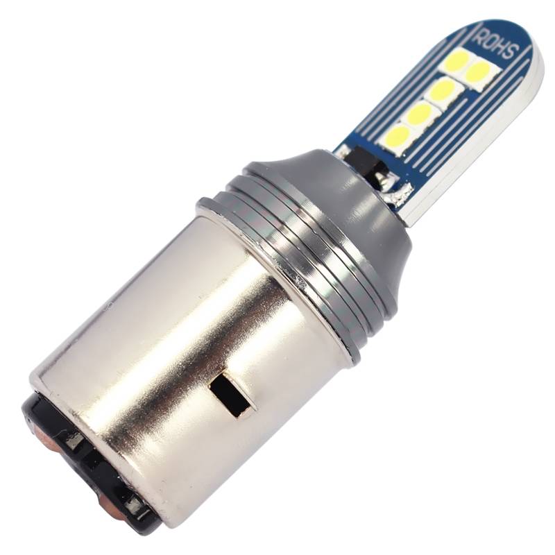 1 Pair BA20D DC12V 7.8W Car LED Fog Light (Lime Green)