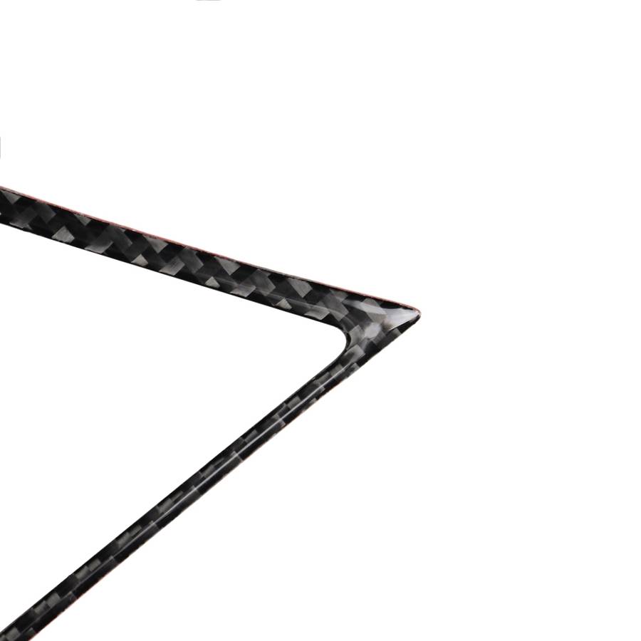 2 PCS Car Carbon Fiber Central Air Outlet Frame Decorative Sticker for Infiniti Q50 / Q60 2014-2020