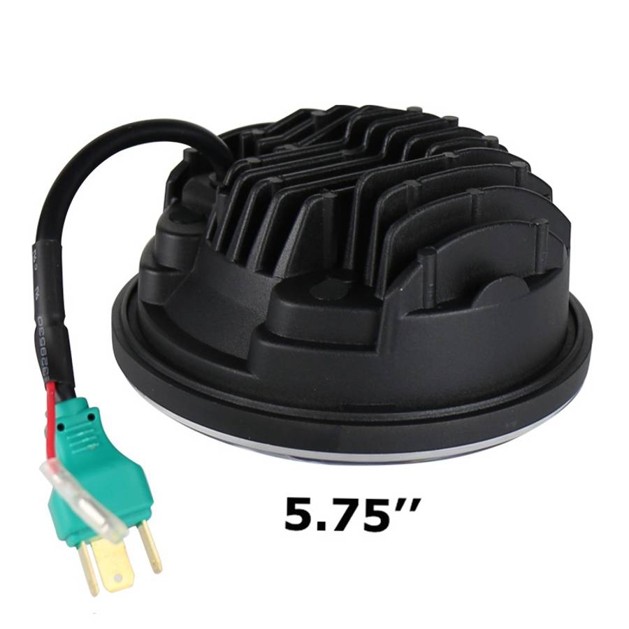 5.75 inch DC12V 6000K-6500K 40W Car LED Headlight for Harley (Black)