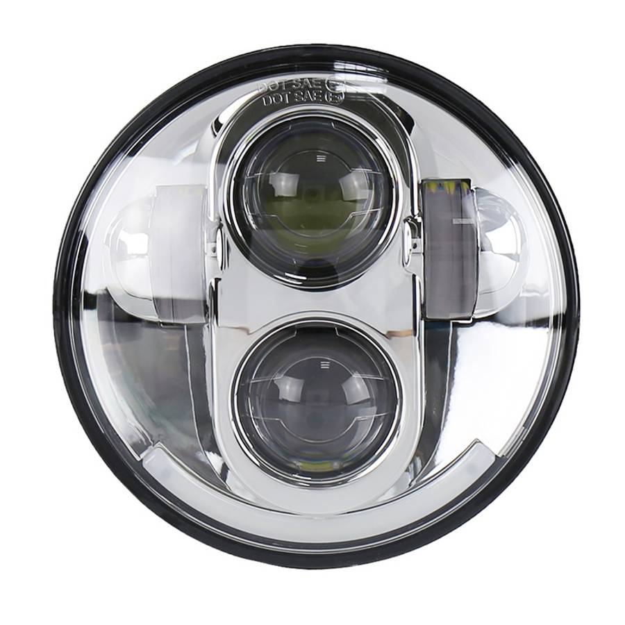 5.75 inch DC12V 6000K-6500K 40W Car LED Headlight for Harley(Black)