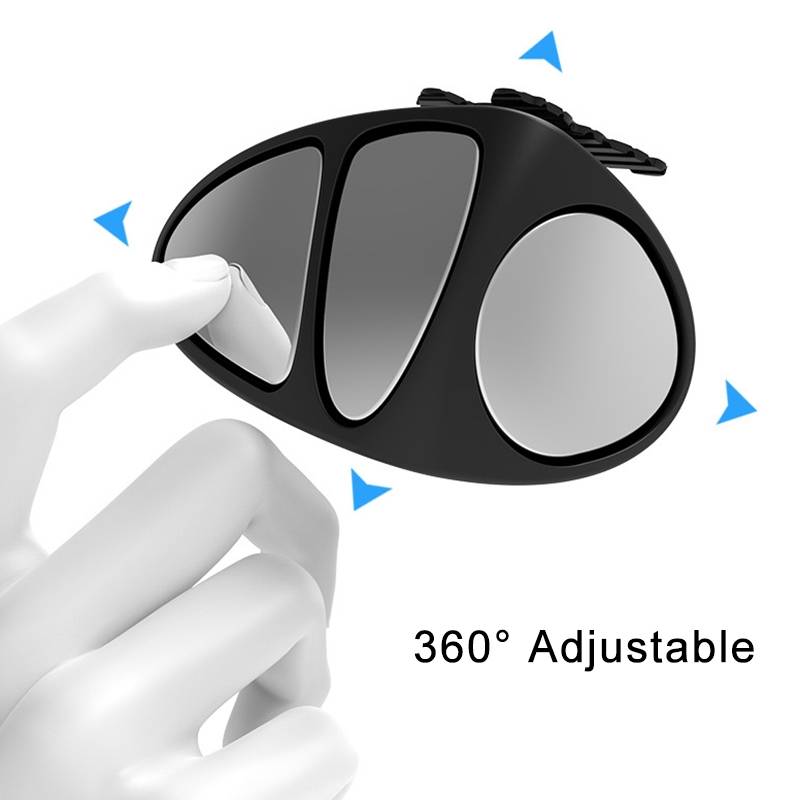 3R-151 3 in 1 Car Rearview Auxiliary Blind Spot Mirror Rear View 146 Front Wheel Mirror for Left Sid