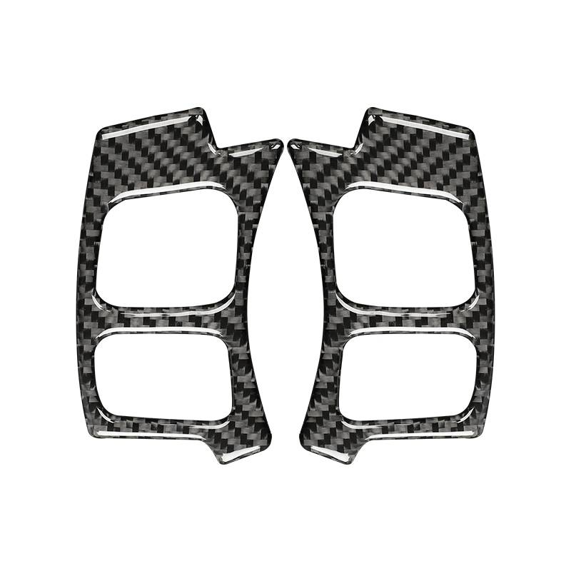 Car Carbon Fiber Steering Wheel Button Decorative Sticker for Lexus IS250 NX200 200t 300h 13-, Left
