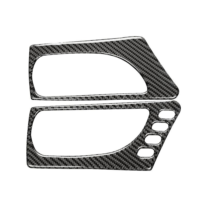 Car Carbon Fiber Front Door Handle Decorative Sticker for Lexus IS250 2013-, Left Drive A Style