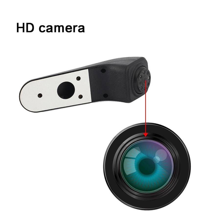 PZ475 Car Waterproof 170 Degree Brake Light View Camera + 7 inch Rearview Monitor for Volkswagen Cra