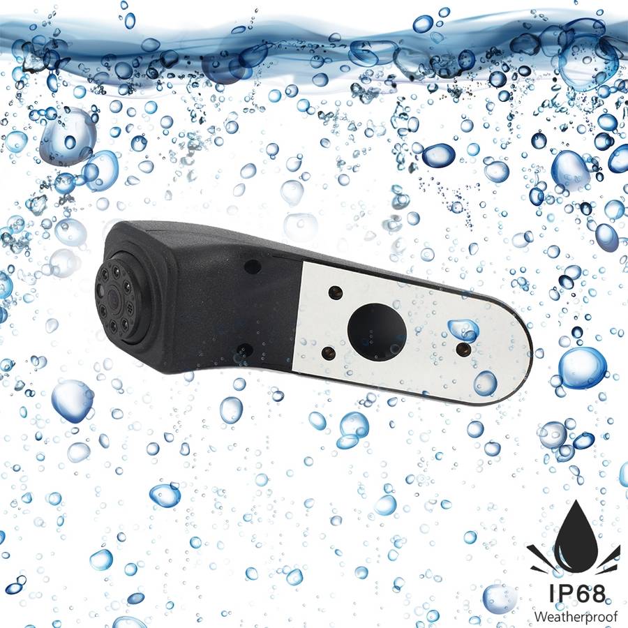 PZ475 Car Waterproof 170 Degree Brake Light View Camera + 7 inch Rearview Monitor for Volkswagen Cra