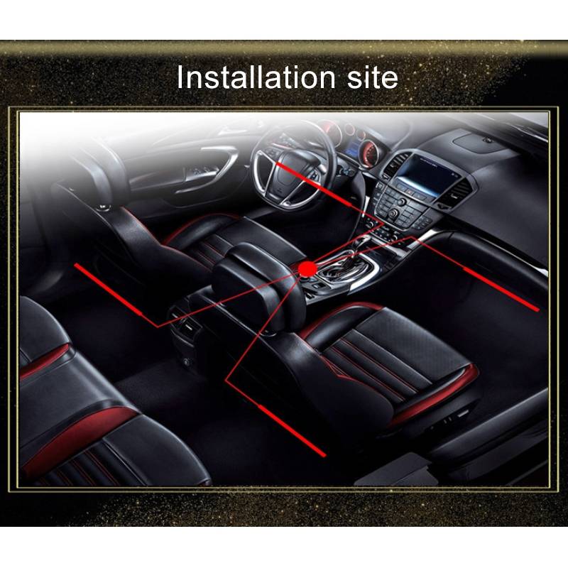 Universal Car LED Atmosphere Lights Emergency Foot Light Voice Control Version