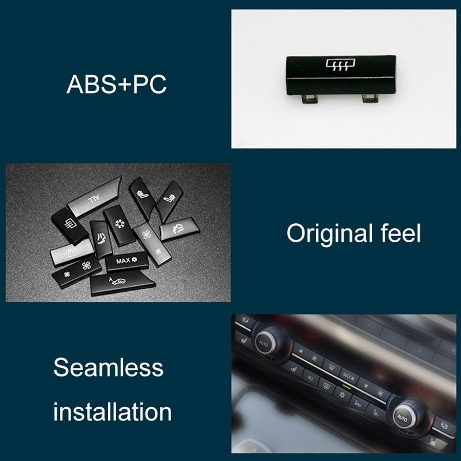 Car Air Conditioner Panel Switch Button 11-button 61319313923 for BMW F10 / F07 / F02