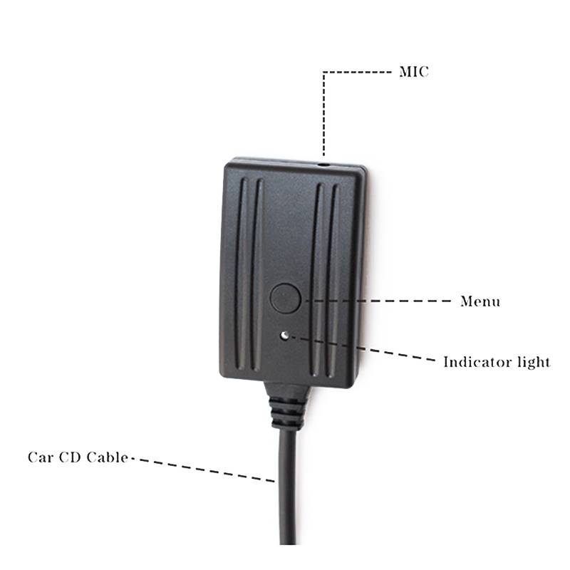 Car AUX Bluetooth Audio Cable + MIC for BMW E39 E46