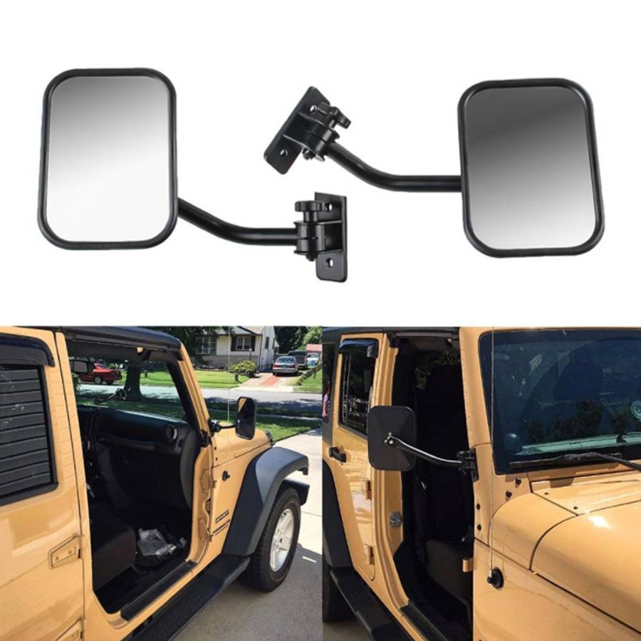 SF-JP-003 Pair Car Side Door Rearview Mirror Adjustable Shape Angle Lens Blind Spot Exterior Mirror