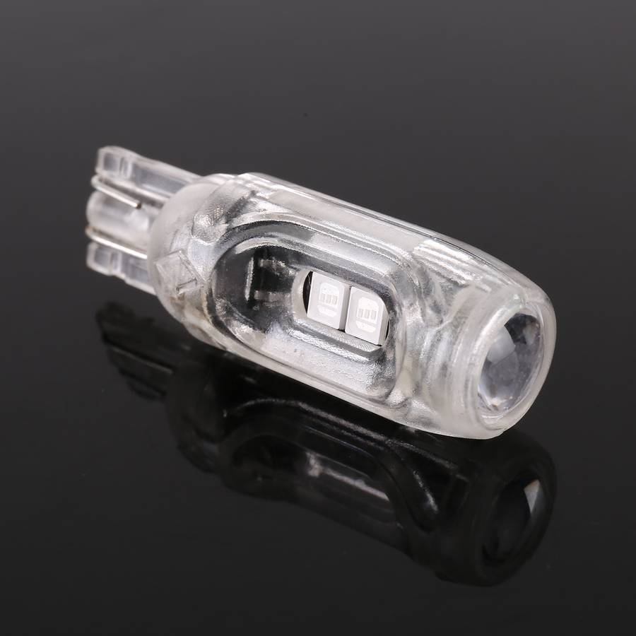 10 PCS T10 DC12V / 1W Car Clearance Light 5LEDs SMD-3030 Lamp Beads (Ice Blue Light)