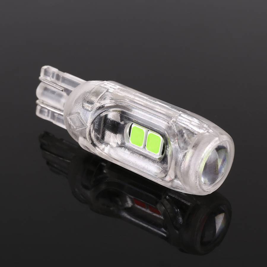 10 PCS T10 DC12V / 1W Car Clearance Light 5LEDs SMD-3030 Lamp Beads (Ice Blue Light)