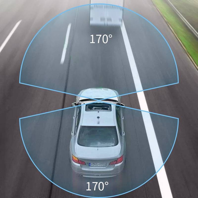 Z30 WiFi Dual-lens HD 2160P Non-light Night Vision 360-degree Panoramic Driving Recorder, GPS Versio