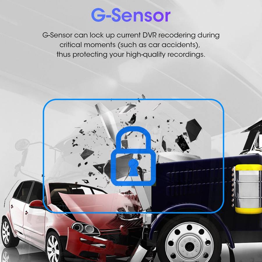 PZ710-W 7 inch Car Digital Wireless Rear-view Split-screen Monitor Dual Record