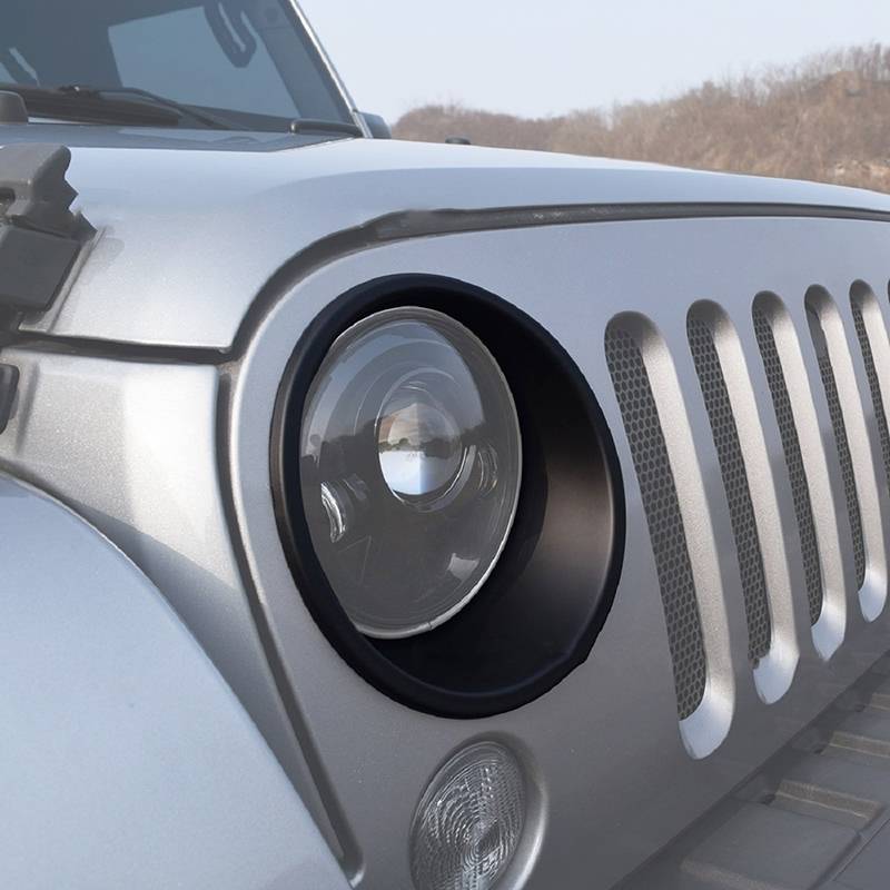 Car Headlight Lampshade for Jeep Wrangler JK 2007-2017, with Buckle