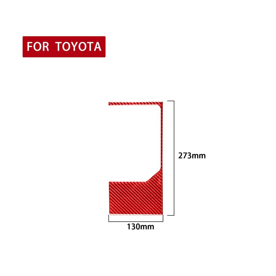 Carbon Fiber Car Gear Outer Frame Decorative Sticker for Toyota Tundra 2014-2018,Left and Right Driv