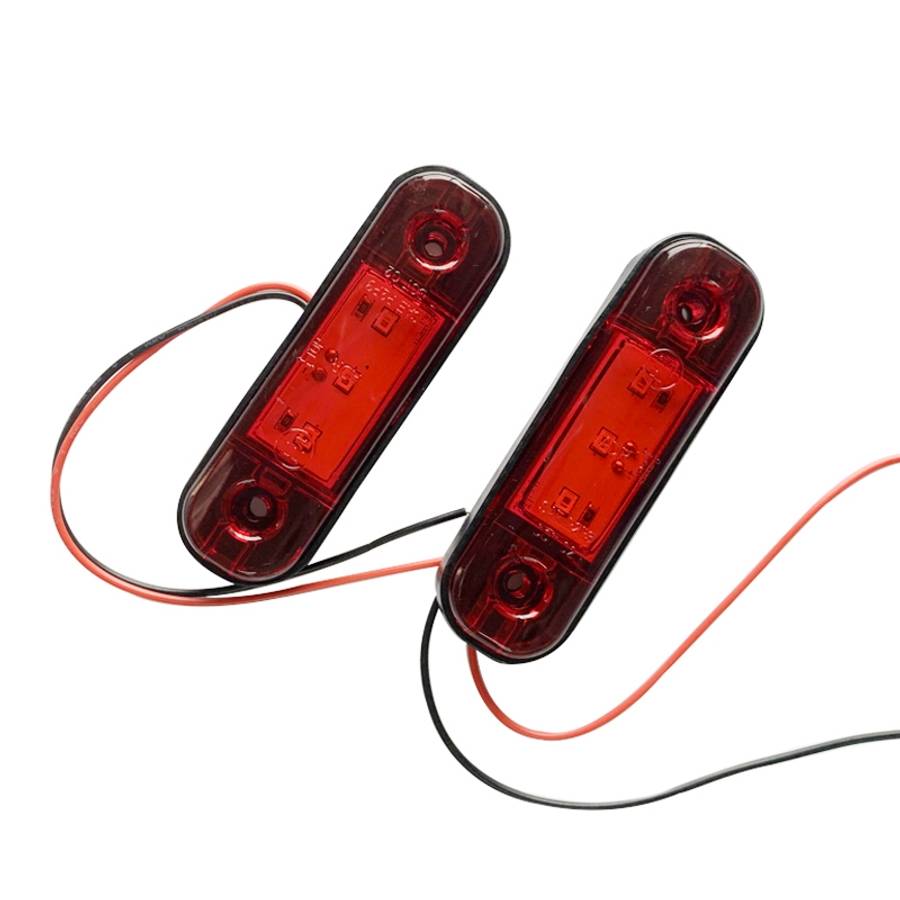 5 PCS MK-327 Car / Truck 3LEDs Side Marker Indicator Light Tail Light (White Light)