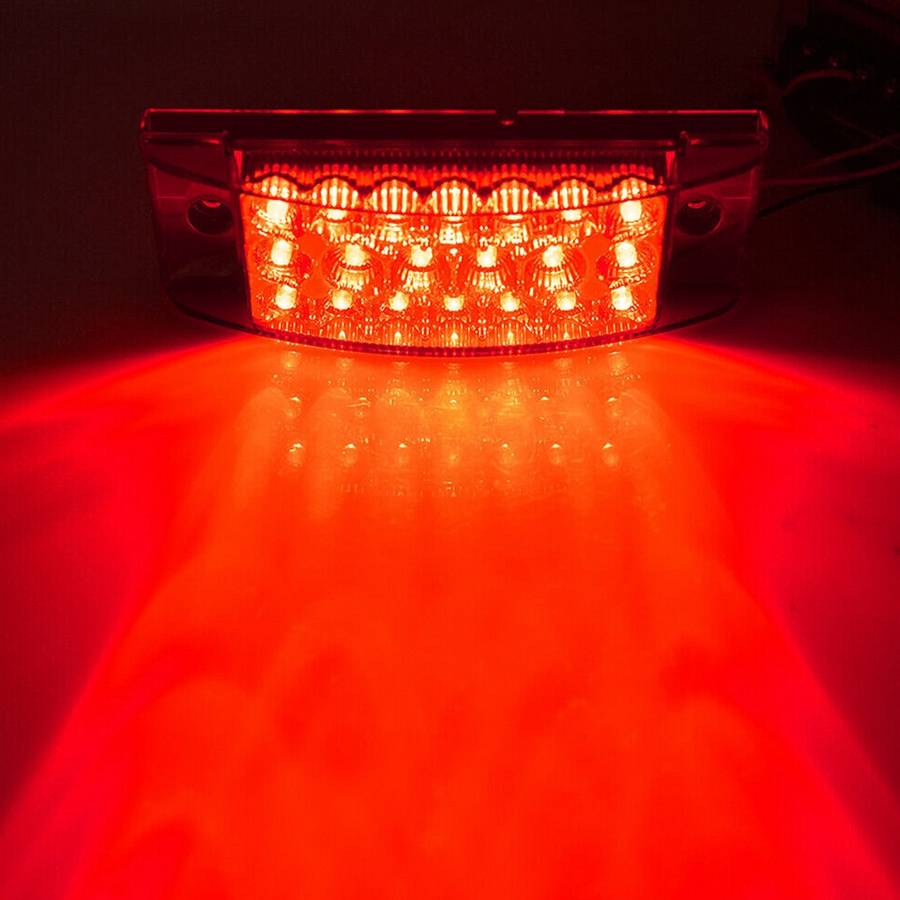 MK-142 DC12V-24V 21LEDs Car Tail Light Running Water Flashing Edge Light (Red Light)