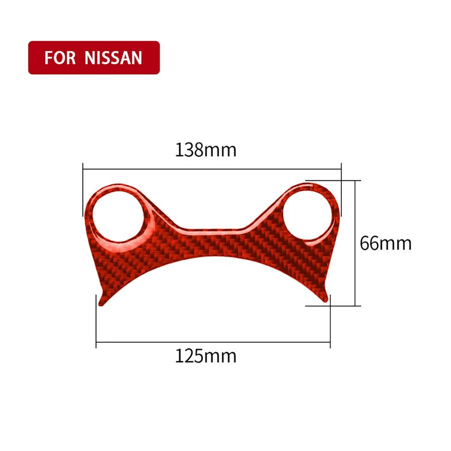 Car Carbon Fiber Manual Gear Panel Decorative Sticker for Nissan 370Z / Z34 2009-, Left and Right Dr
