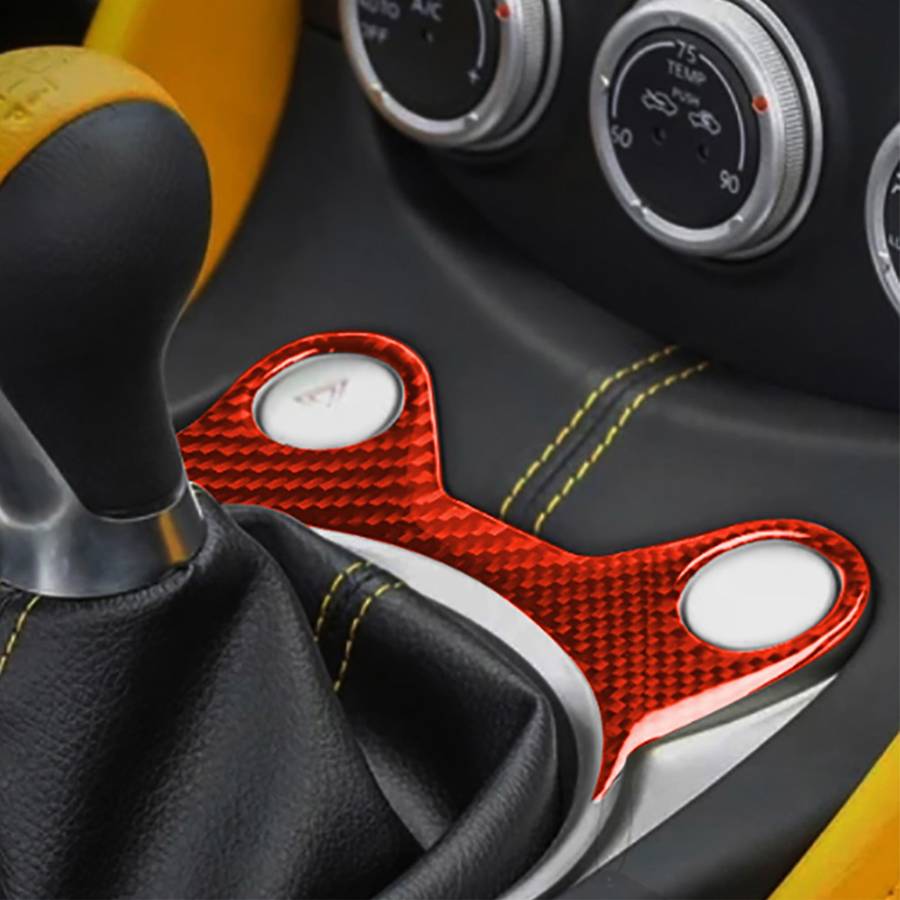 Car Carbon Fiber Manual Gear Panel Decorative Sticker for Nissan 370Z / Z34 2009-, Left and Right Dr