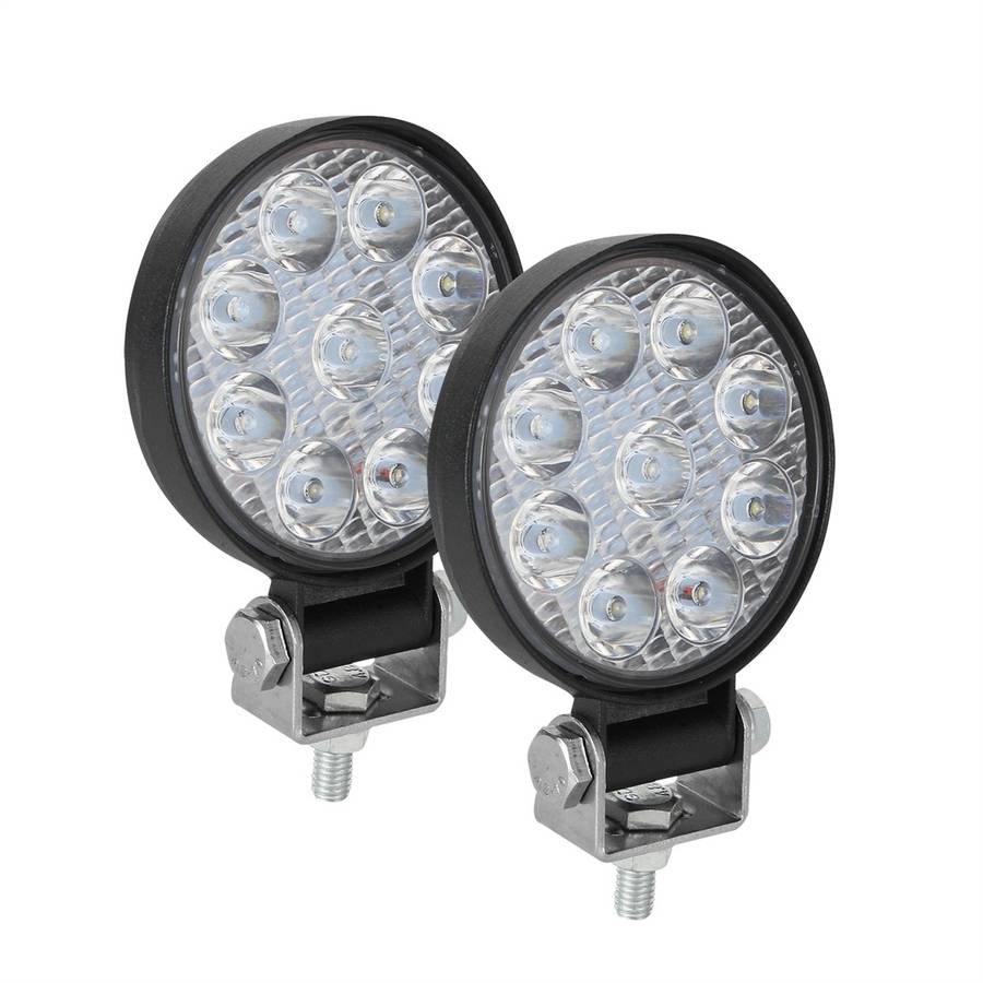 D0035 6.3W 10-30V DC 6000K 3 inch 9 LEDs Circle Offroad Truck Car Driving Light Spotlight Work Light