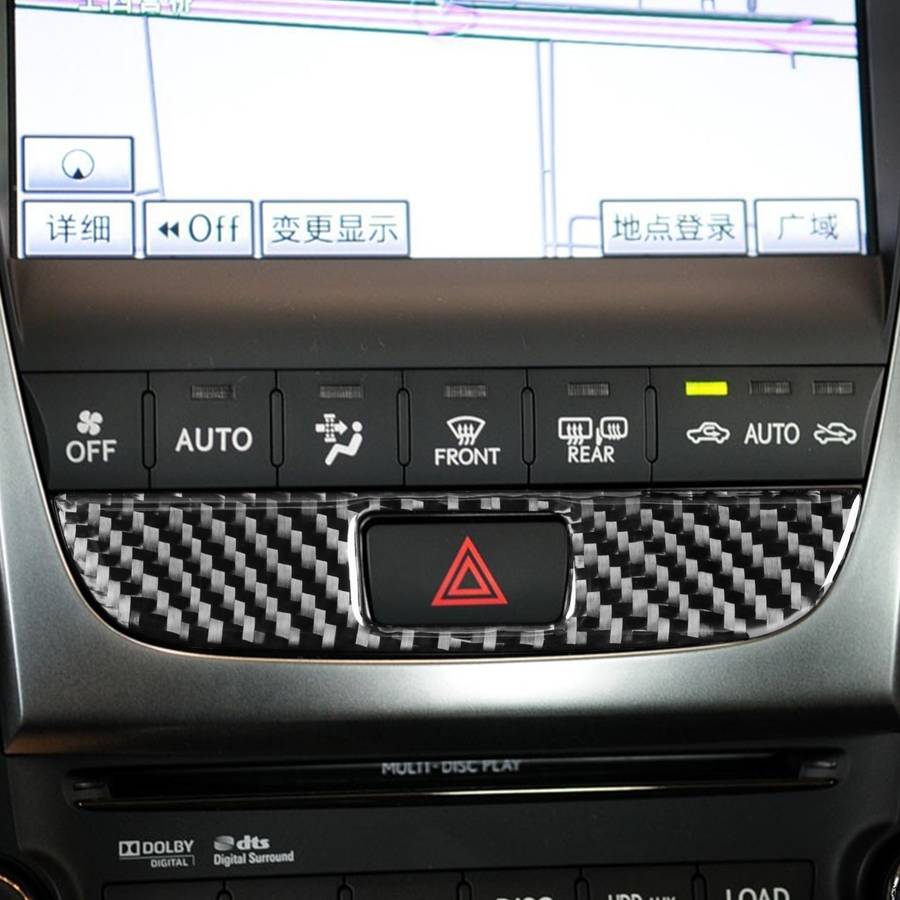Carbon Fiber Car Double Flash Panel Decorative Sticker for Lexus GS 2006-2011,Left and Right Drive U