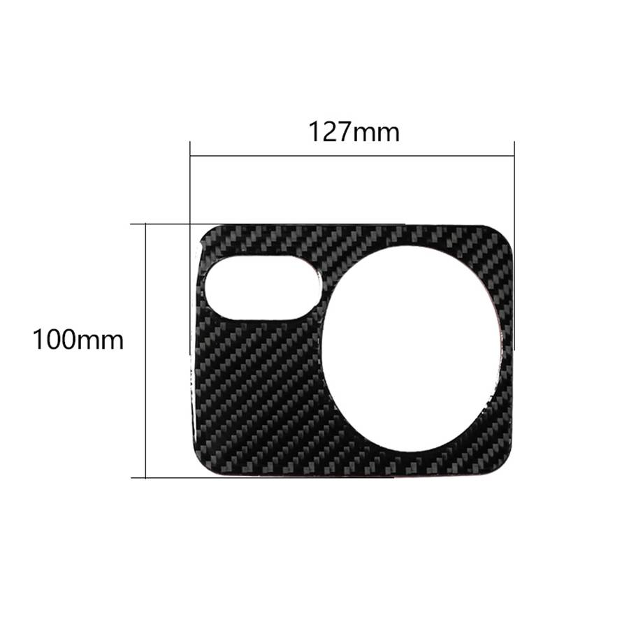 Carbon Fiber Car Headlight Switch Panel Decorative Sticker for Volkswagen Golf 6 2008-2012, Right Dr