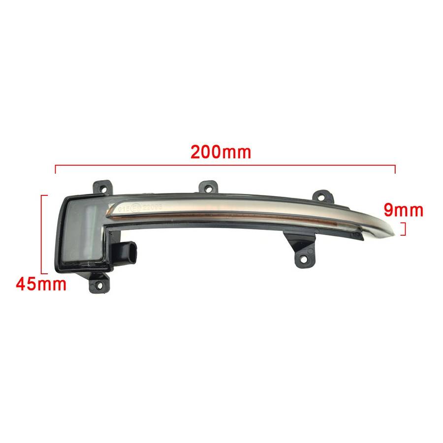 1 Pair For Audi TT MK2 2007-2014 Car Dynamic LED Turn Signal Light Rearview Mirror Flasher Water Bli