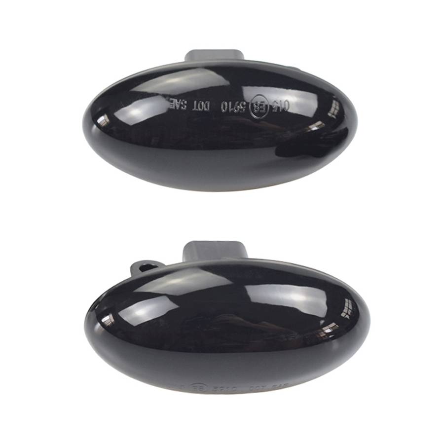 2pcs For Peugeot 1007 Car Dynamic LED Fender Side Light 817300H010 (Transparent)