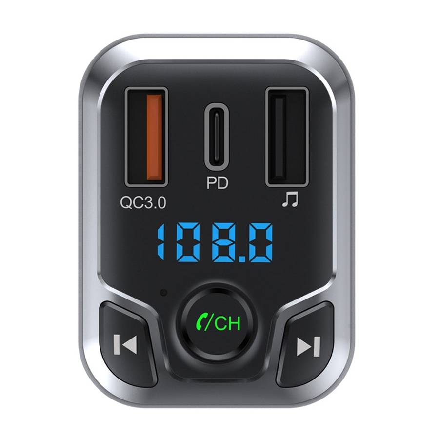 Car QC3.0 Fast Charge Bluetooth 5.0 MP3 Player FM Transmitter