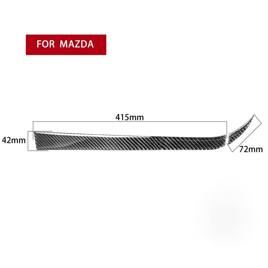 2 in 1 Car Carbon Fiber Passenger Side Storage Decorative Sticker for Mazda RX8 2004-2008, Left and