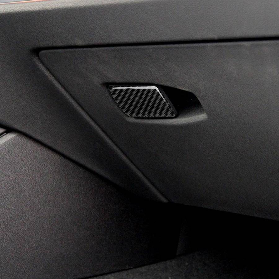 Car Carbon Fiber Storage Box Handle Decorative Sticker for BMW 3 Series G20/G28/325Li/330d/335 2019-