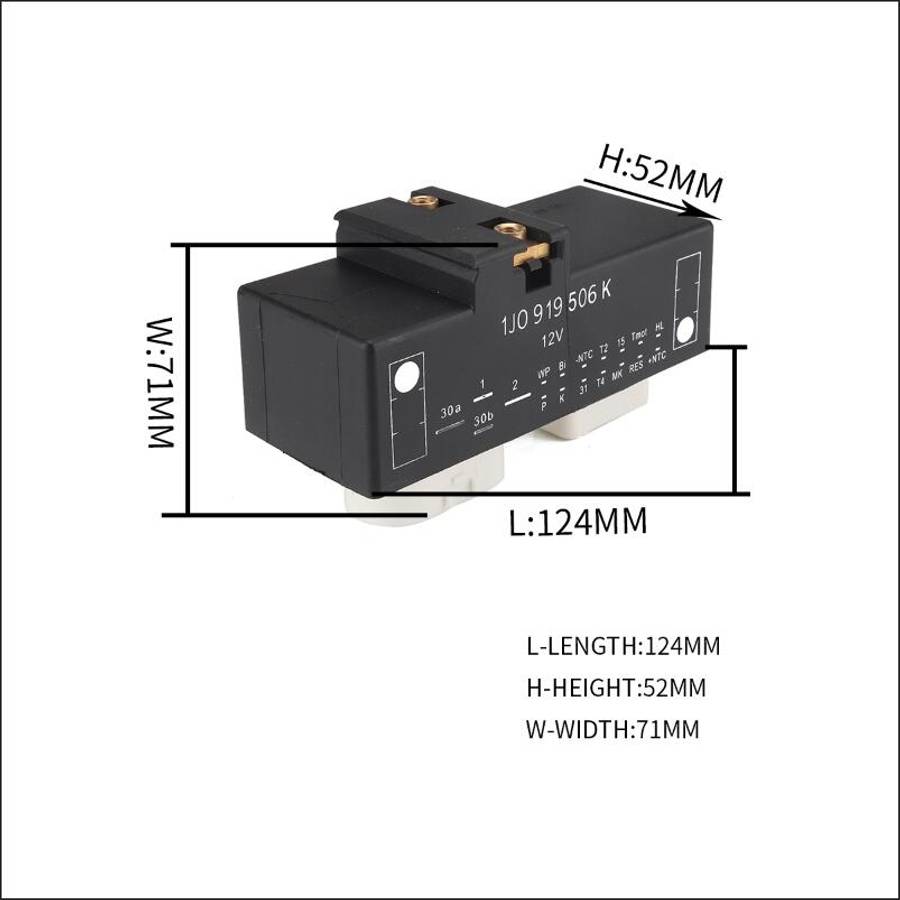 Car Relay Air Conditioning Controller 1J0919506K for Volkswagen Bora / Golf 4