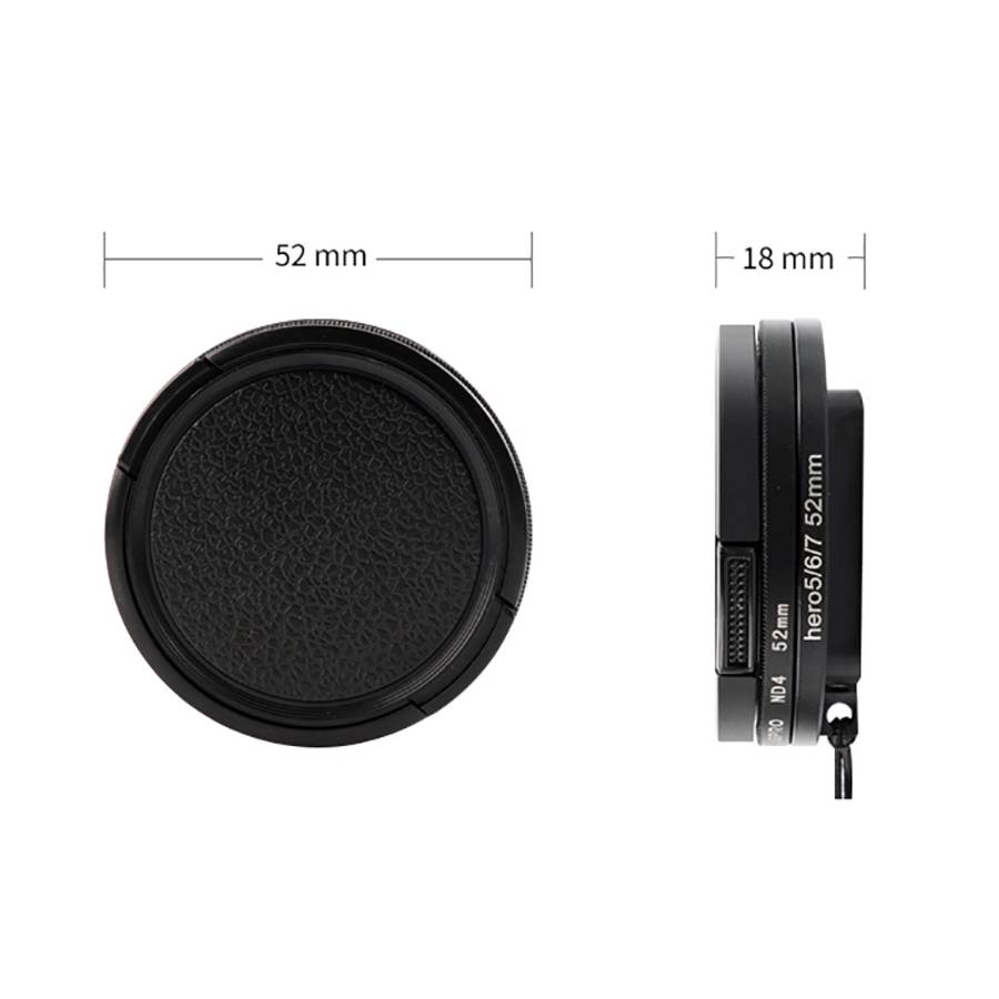 RUIGPRO for GoPro HERO 7/6 /5 Professional 52mm 10X Close-up Lens Filter with Filter Adapter Ring