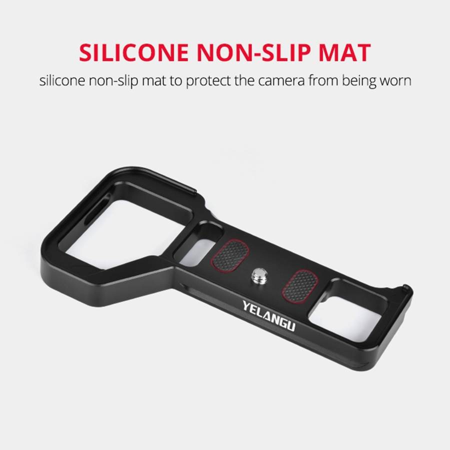 YELANGU CL8 Camera Expansion Board Base L Plate for Sony ILCE-9M2 / A9 II / ILCE-7RM4 ... (Black)