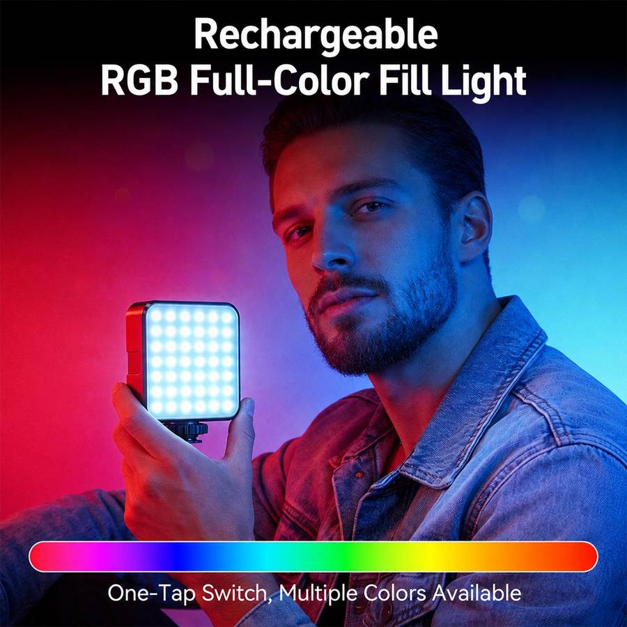 Desiontal iReal-X2 Portable RGB Photography Light (Black)