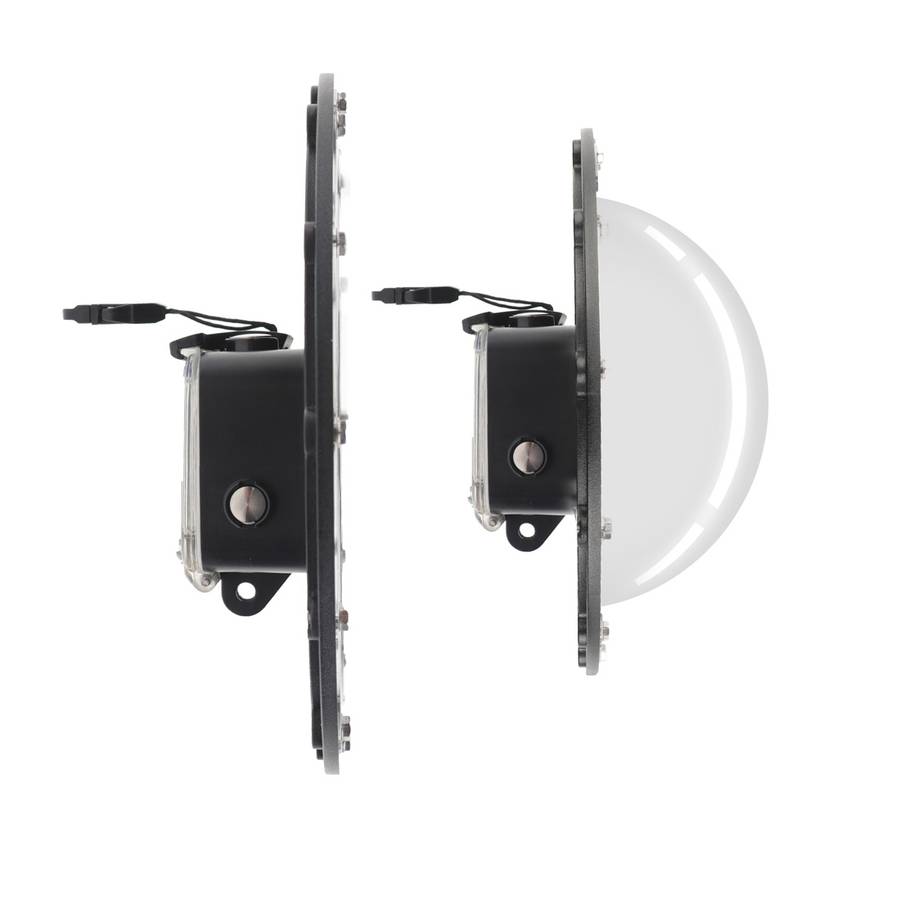 Shutter Trigger + Dome Port Lens Transparent Cover + Floating Hand Grip Diving Buoyancy Stick with