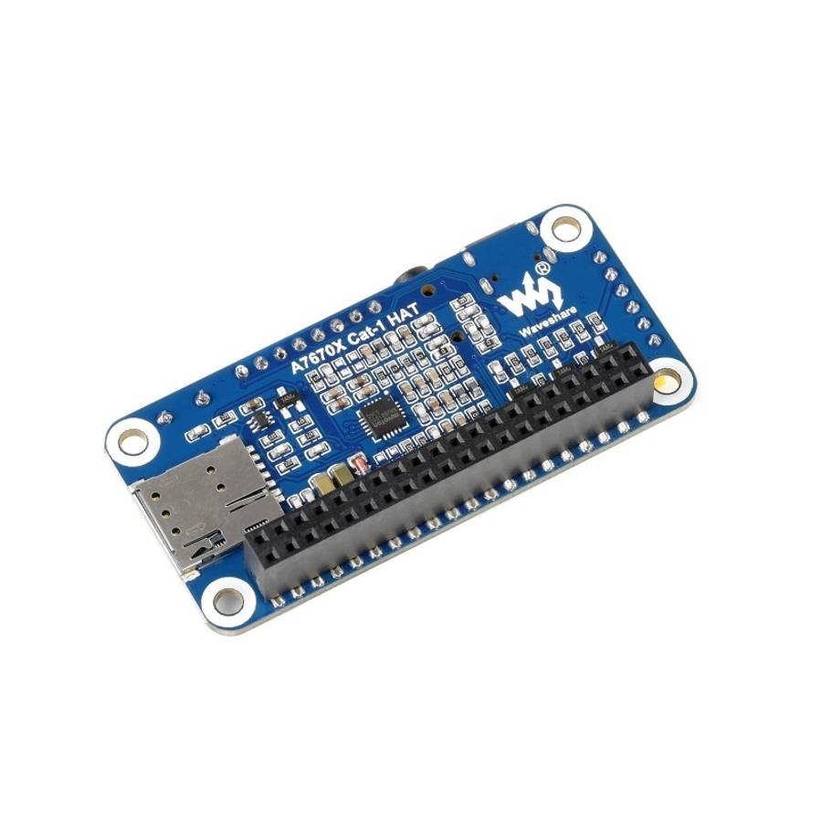 Waveshare Multi Band 2G GSM / GPRS LBS A7670E LTE Cat-1 HAT for Raspberry Pi, for Europe, Southeast