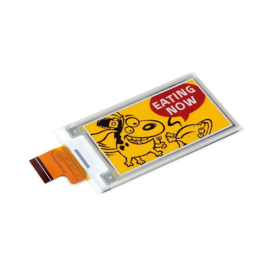 Waveshare 2.36 inch 296 x 168 Red Yellow Black White E-Paper (G) Raw Display Panel