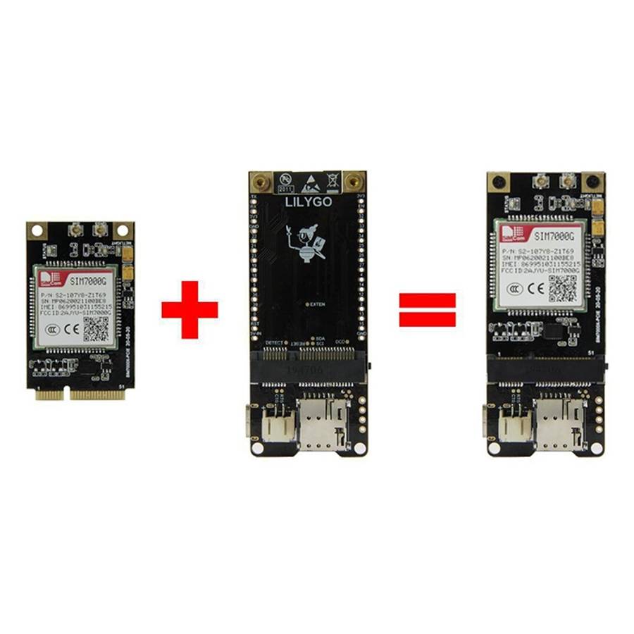 TTGO T-PCIE ESP32-WROVER-B AXP192 Chip WiFi Bluetooth Nano Card SIM Series Module Hardware Composabl