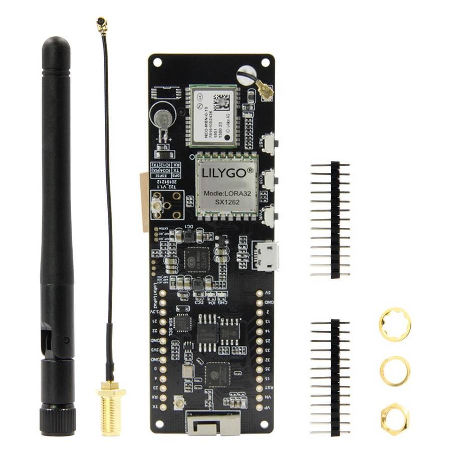 TTGO T-Beam ESP32 Bluetooth WiFi Module 868MHz GPS NEO-M8N LORA 32 Module with Antenna & 18650 Batte