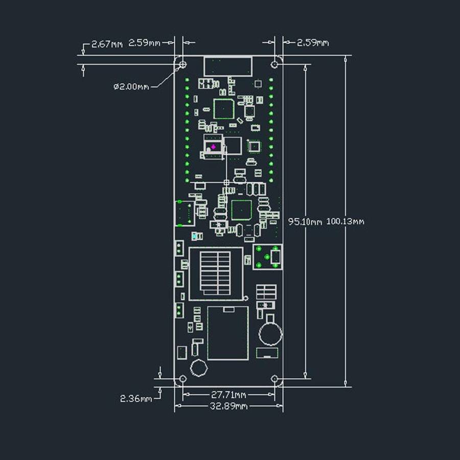 TTGO T-Beam ESP32 Bluetooth WiFi Module 868MHz GPS NEO-M8N LORA 32 Module with Antenna & 18650 Batte