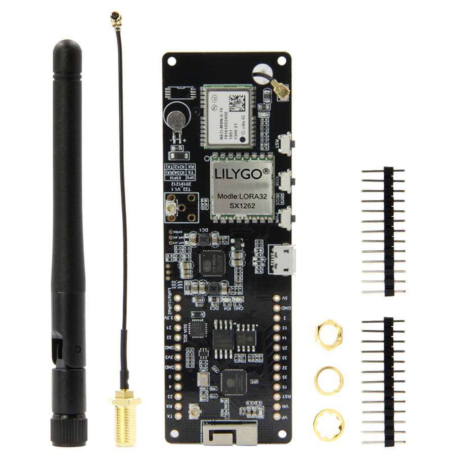 TTGO T-Beam ESP32 Bluetooth WiFi Module 915MHz GPS NEO-M8N LORA 32 Module with Antenna & 18650 Bat