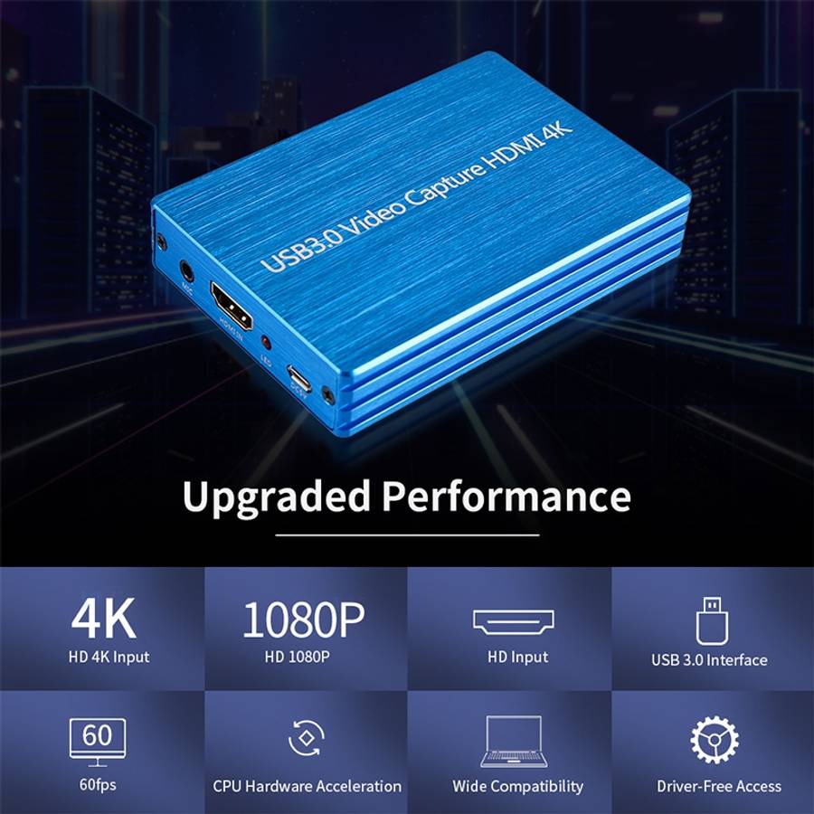 NK-S300 USB 3.0 HDMI 4K HD Video Capture Card Device