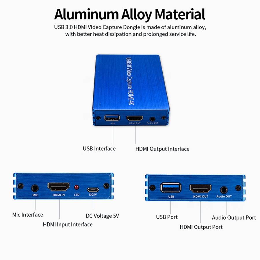NK-S300 USB 3.0 HDMI 4K HD Video Capture Card Device