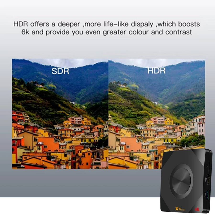 X99 Mini 6K HD Smart TV BOX,Android 9.0,Allwinner H6 Quad Core 64-bit ARM Cortex-A53,4GB+32GB, Sup