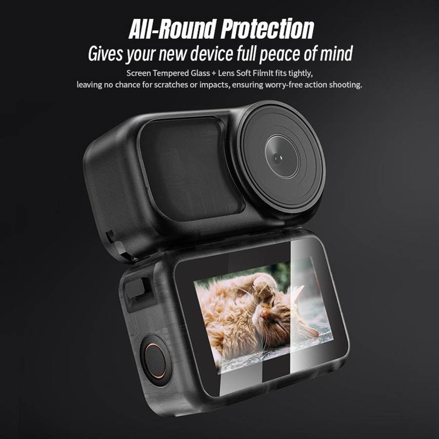 For DJI Osmo Nano STARTRC 2pcs Tempered Glass Film (Transparent)