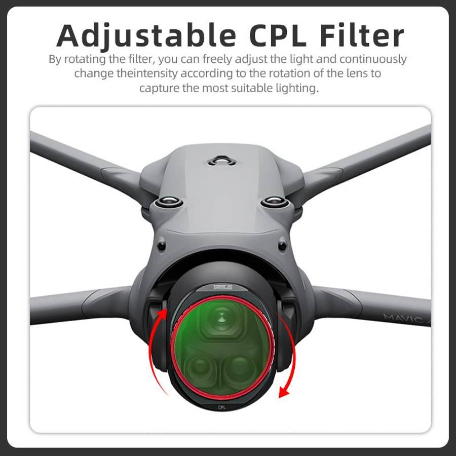 For DJI Mavic 4 Pro STARTRC 4 in 1 CPL ND8 ND32 ND64 Lens Filter Kit