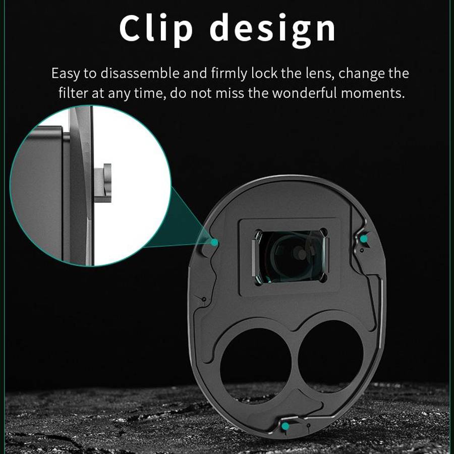For DJI Mavic 4 Pro STARTRC Drone Wide-Angle Lens Filter (Black)