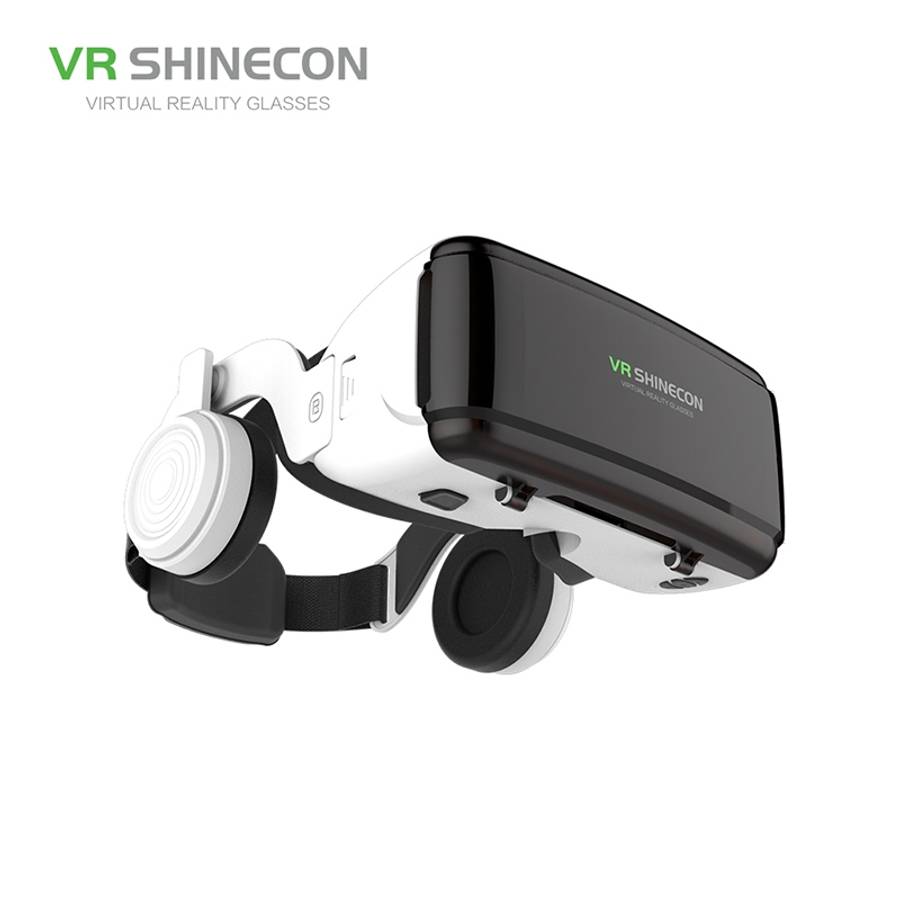 VR SHINECON G06E Virtual Reality 3D Video Glasses Suitable for 4.7 inch - 6.1 inch Sma ... (White)